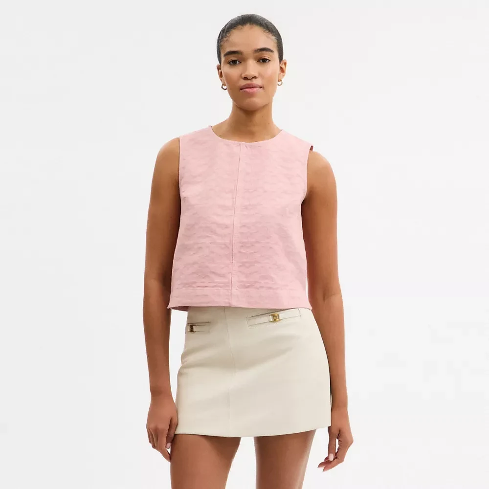 Signature Denim Sleeveless Top