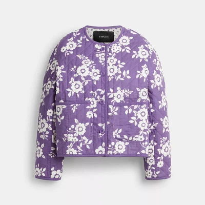 Quilted Floral Jacket
