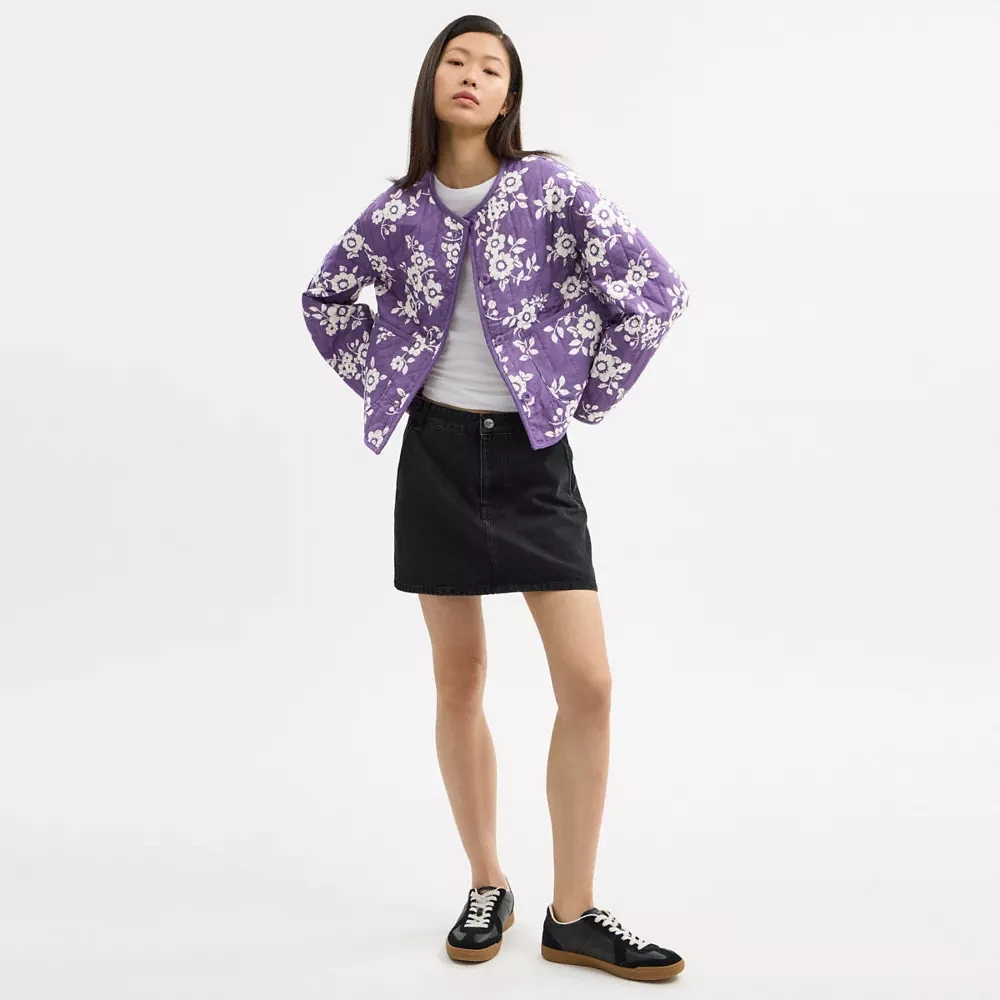 Quilted Floral Jacket