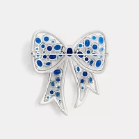 Crystal Bow Brooch