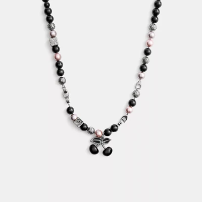 Cherry Beaded Necklace