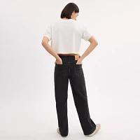 Cursive Coach Cropped Sketch Print T Shirt