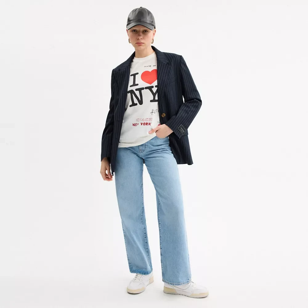 Single Breasted Pinstripe Blazer