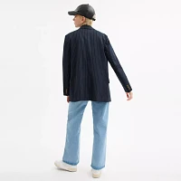 Single Breasted Pinstripe Blazer