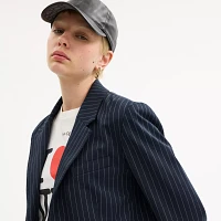 Single Breasted Pinstripe Blazer