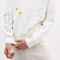Shrunken Sketch Print Crewneck Sweatshirt