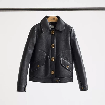 Restored Bonded Leather Jacket