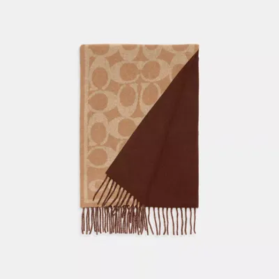 Reversible Signature Cashmere Muffler