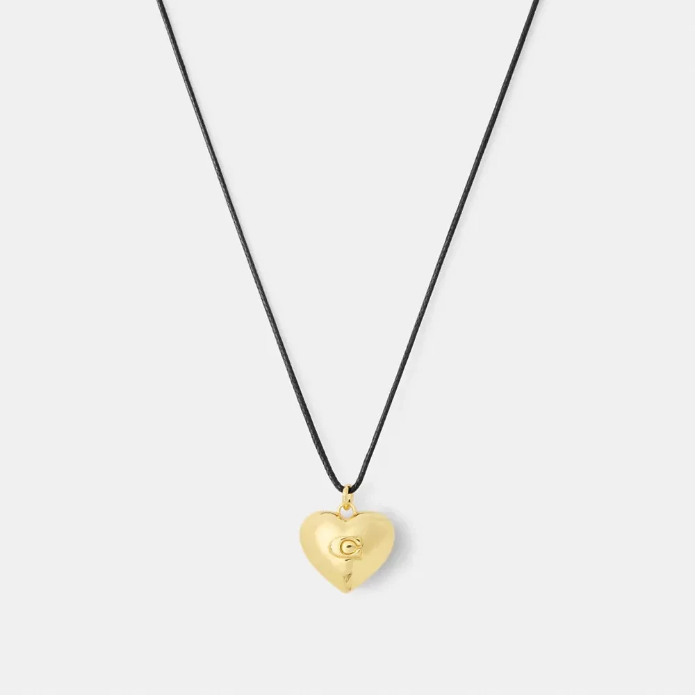 Signature Heart Pendant Cord Necklace
