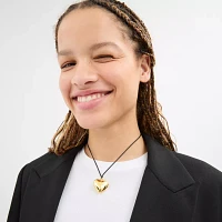 Signature Heart Pendant Cord Necklace