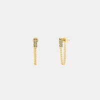 Quilted Signature Bead Chain Earrings