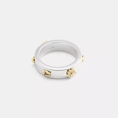 Pavé Tea Rose And Heart Ring