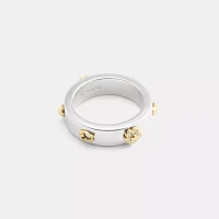 Pavé Tea Rose And Heart Ring