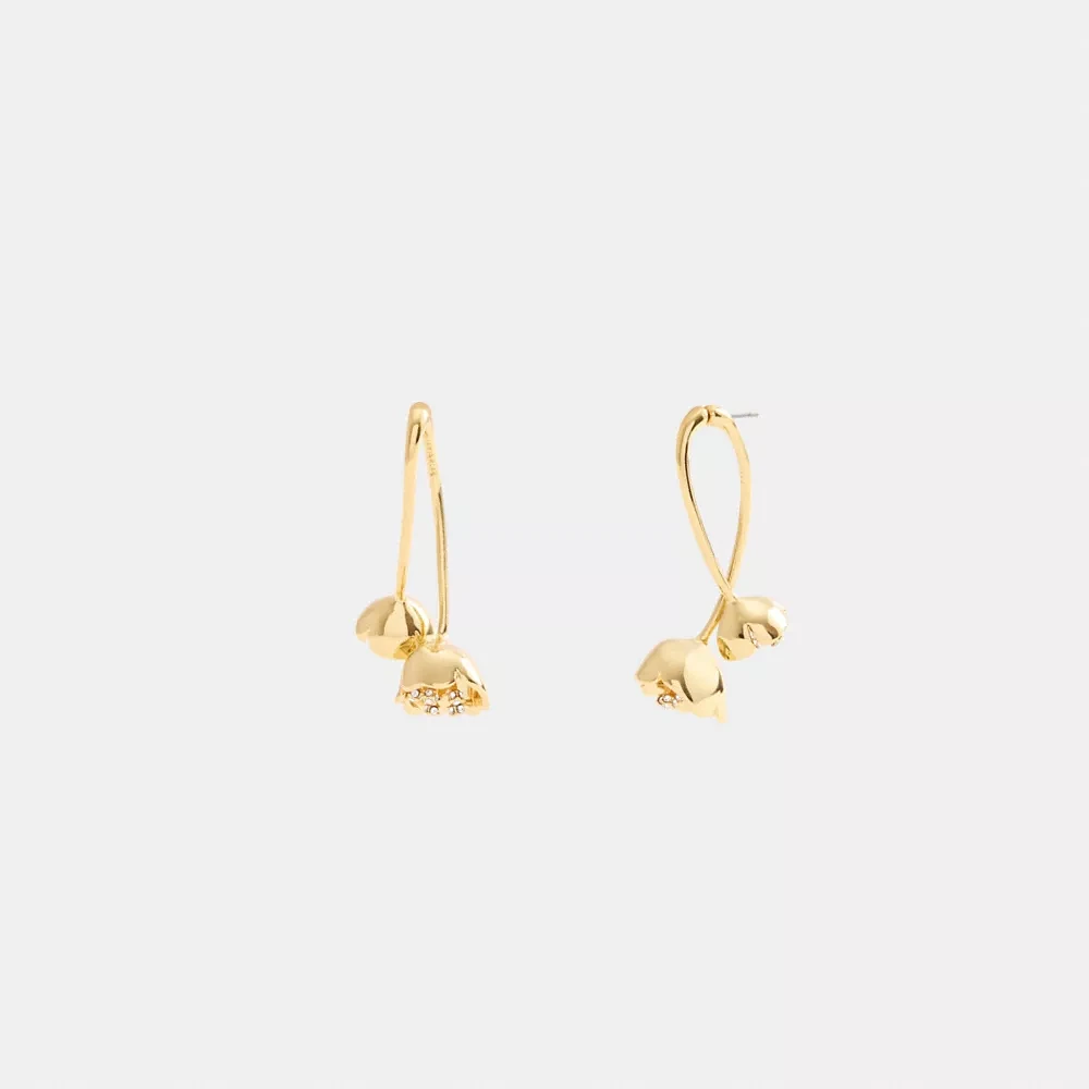 Statement Flower Front Back Earrings