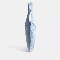 Coachtopia Loop Flat Tote In Recycled Polyester With Cloud Quilting
