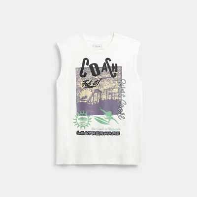 Sleeveless Graphic T Shirt