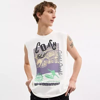 Sleeveless Graphic T Shirt