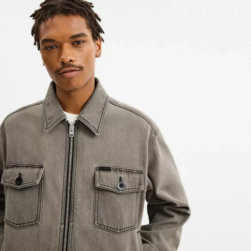 Zip Denim Jacket