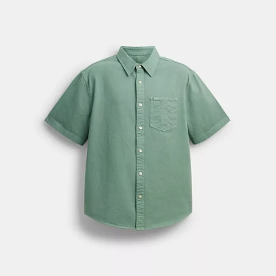 Short Sleeve Relaxed Denim Shirt