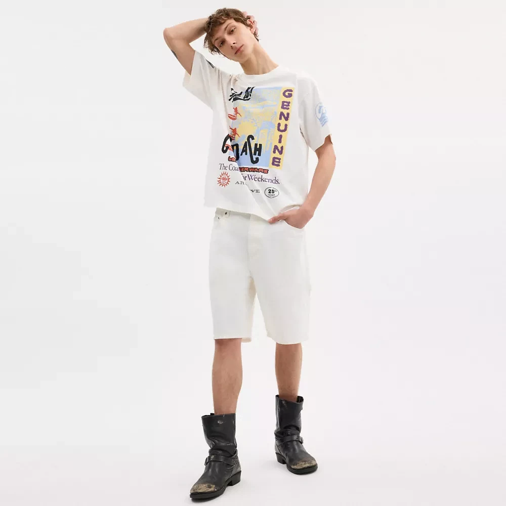 Relaxed Graphic Surf T Shirt