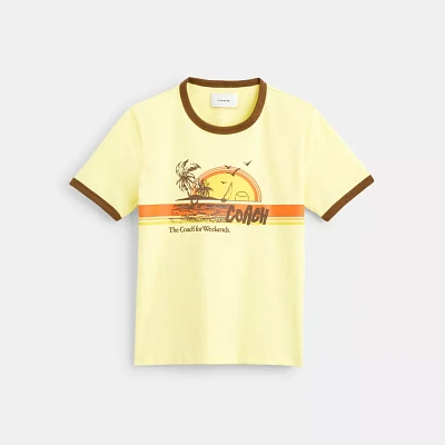 70 S Surf Ringer T Shirt Organic Cotton