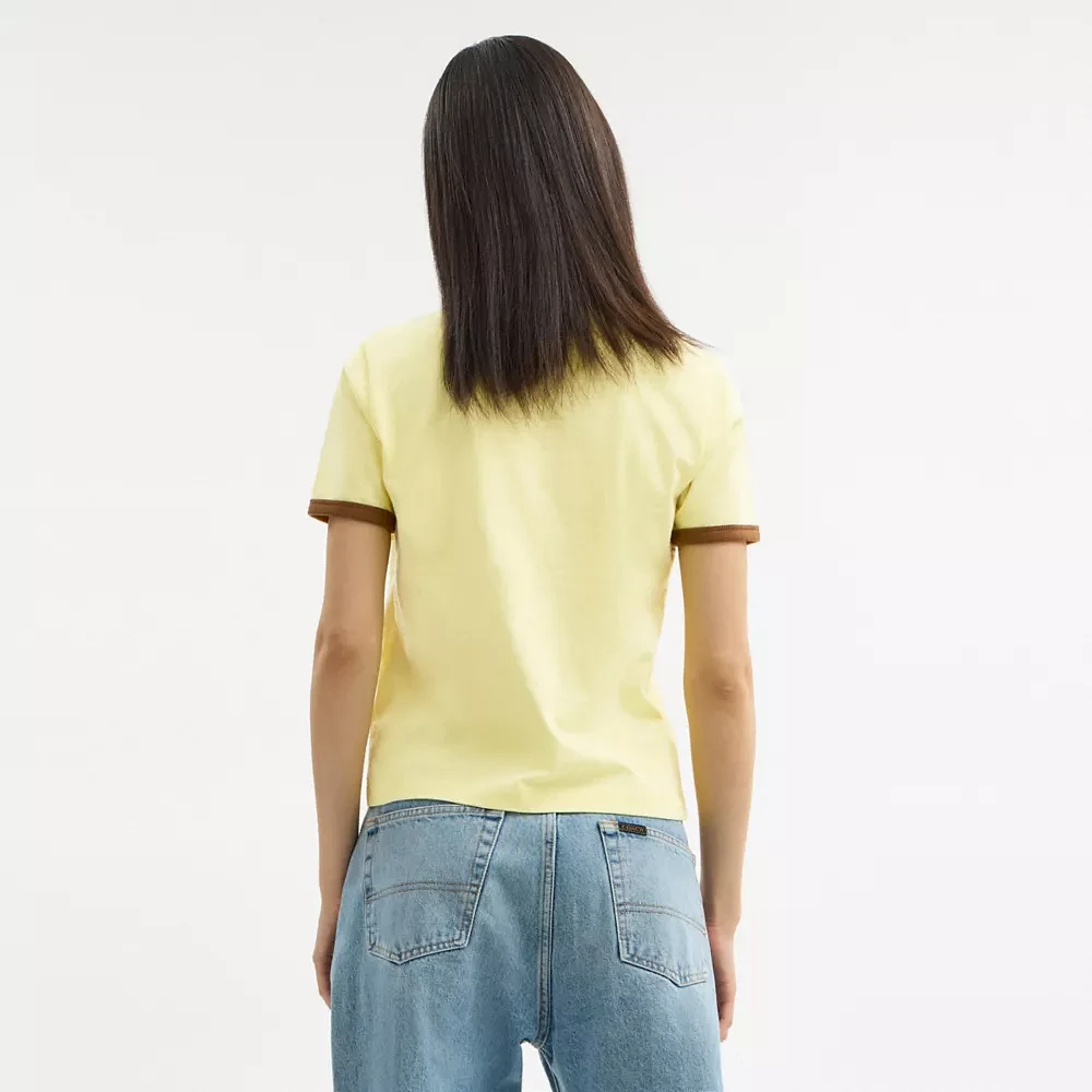 70 S Surf Ringer T Shirt Organic Cotton