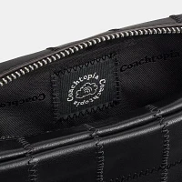 Cosmetic Pouch Checkerboard Upcrafted Leather