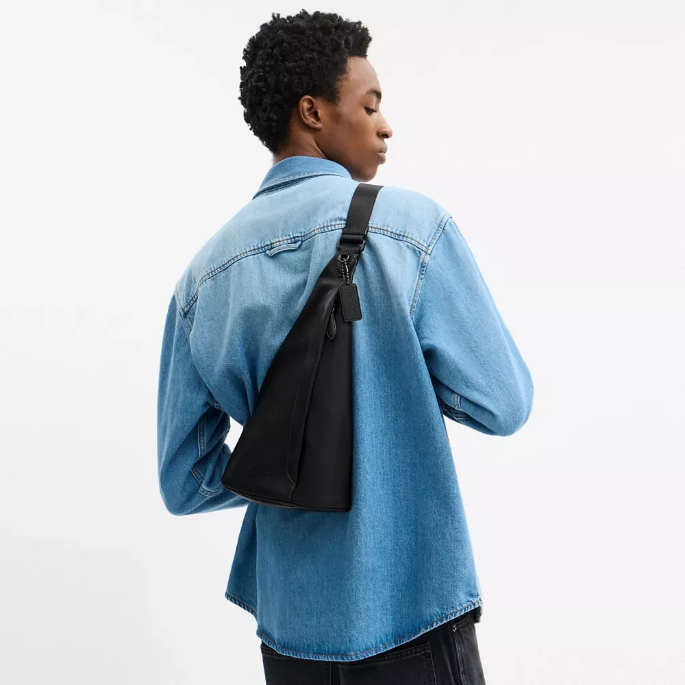 Triangle Sling Bag Signature Canvas