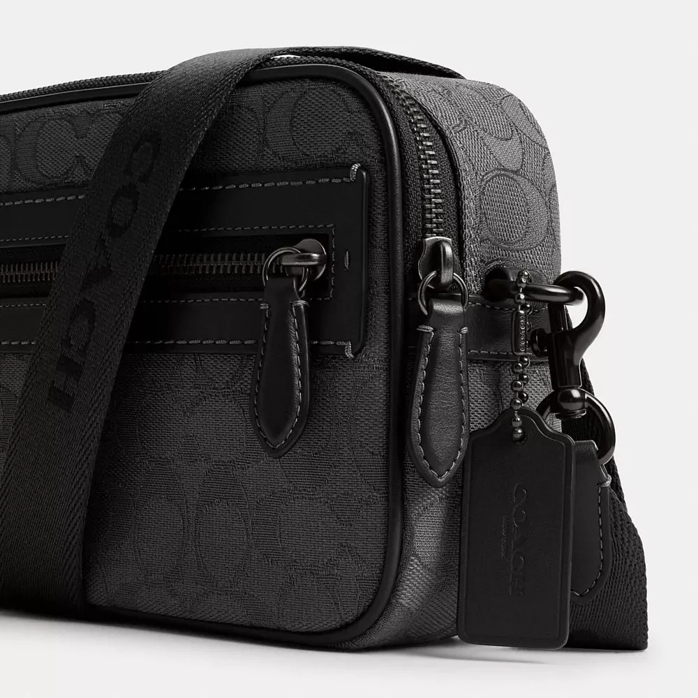 Theo Camera Bag Signature Jacquard