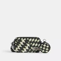 Charter Slim Crossbody With Geo Check Print