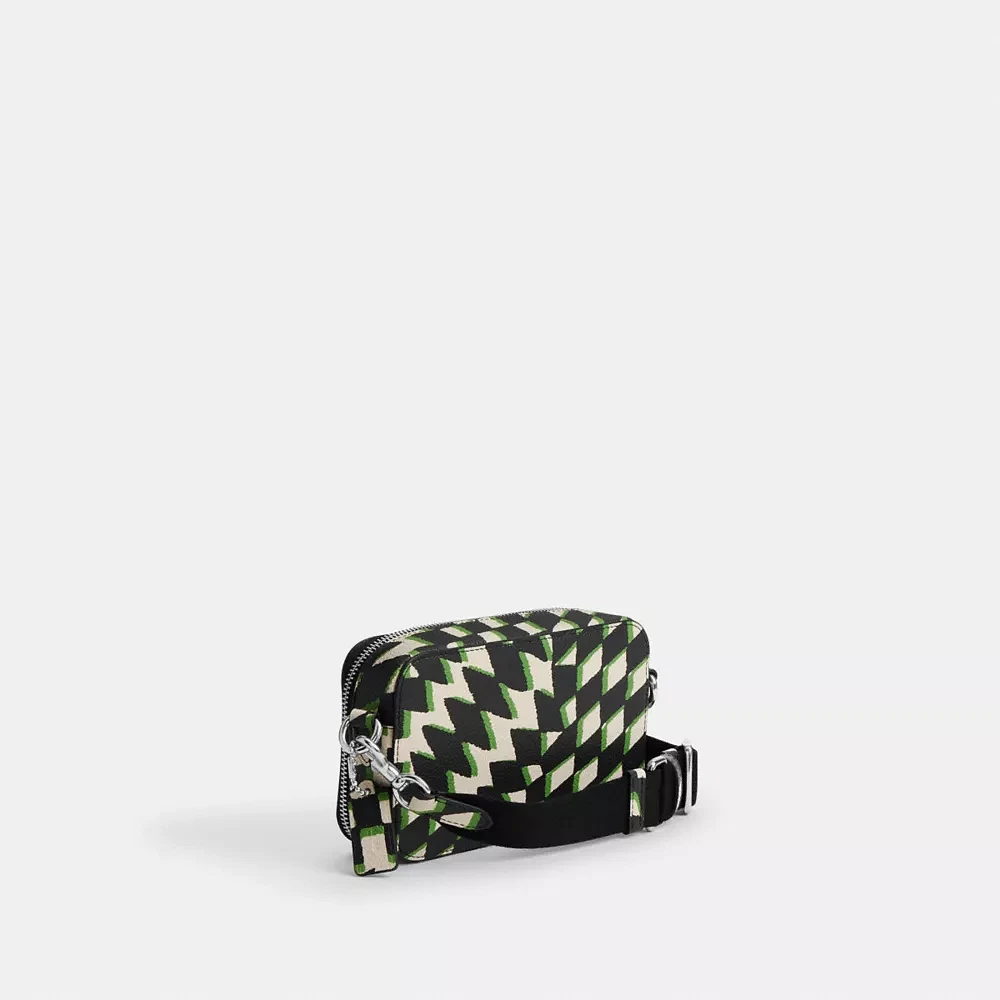 Charter Slim Crossbody With Geo Check Print