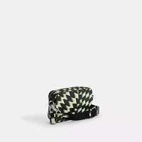 Charter Slim Crossbody With Geo Check Print