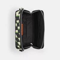 Charter Slim Crossbody With Geo Check Print