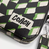 Charter Slim Crossbody With Geo Check Print