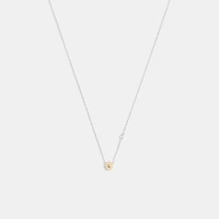 Pavé Tea Rose Pendant Necklace