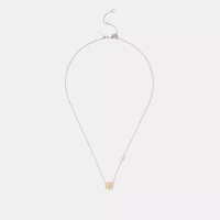 Pavé Tea Rose Pendant Necklace