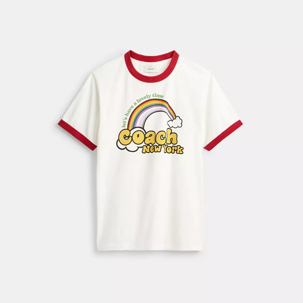 Rainbow Ringer T Shirt