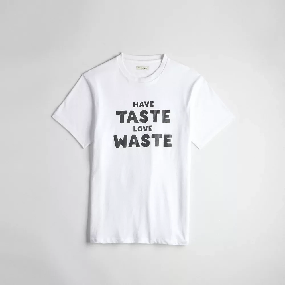 Relaxed T Shirt With Wasty Print
