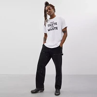Relaxed T Shirt With Wasty Print