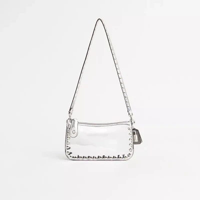 Upcrafted Penn Shoulder Bag In Silver Metallic