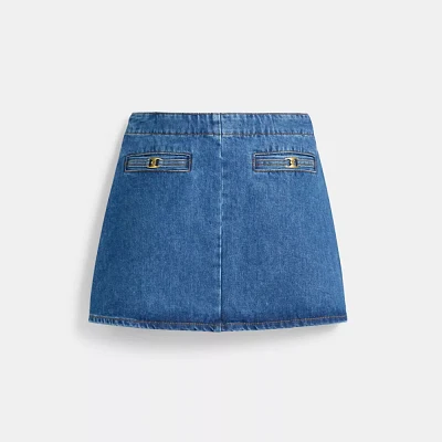 Heritage C Denim Mini Skirt Organic Cotton