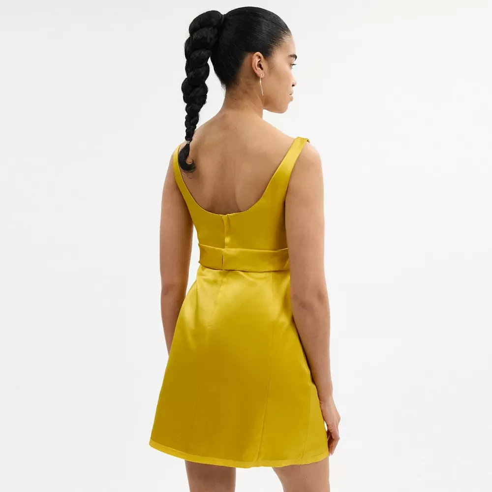 Satin Mini Bow Dress