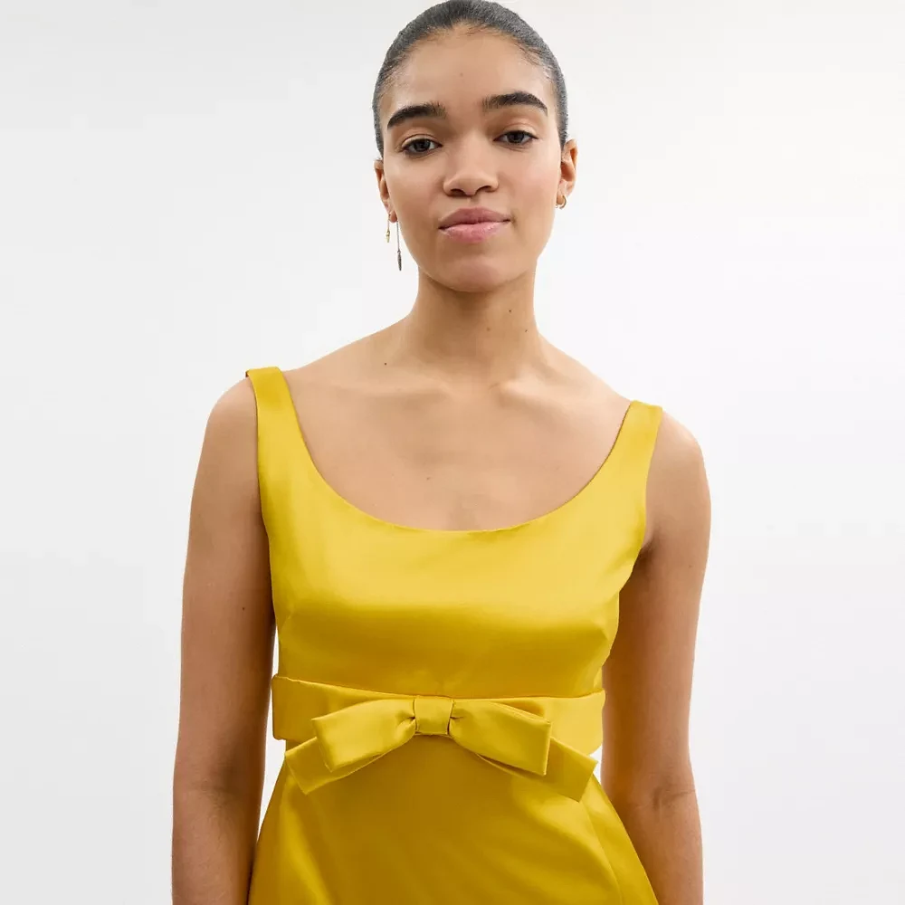 Satin Mini Bow Dress