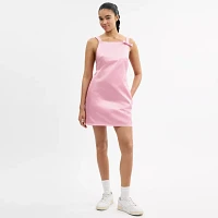 Square Neck Satin Mini Dress