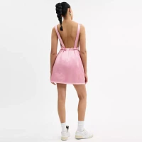 Square Neck Satin Mini Dress