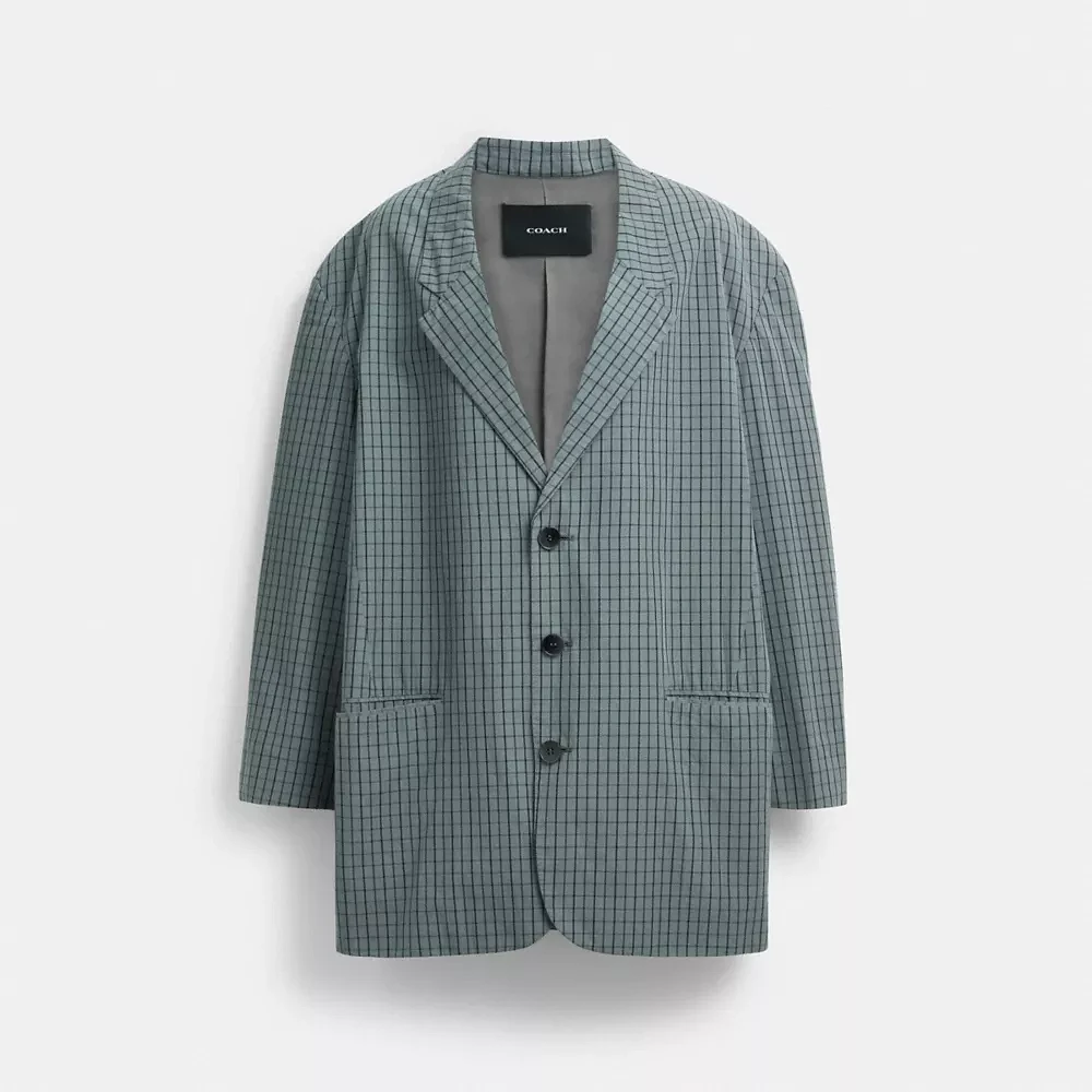 Single Breasted Patterned Blazer