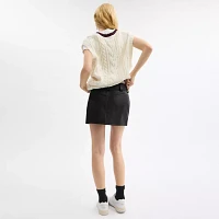 Leather Mini Skirt
