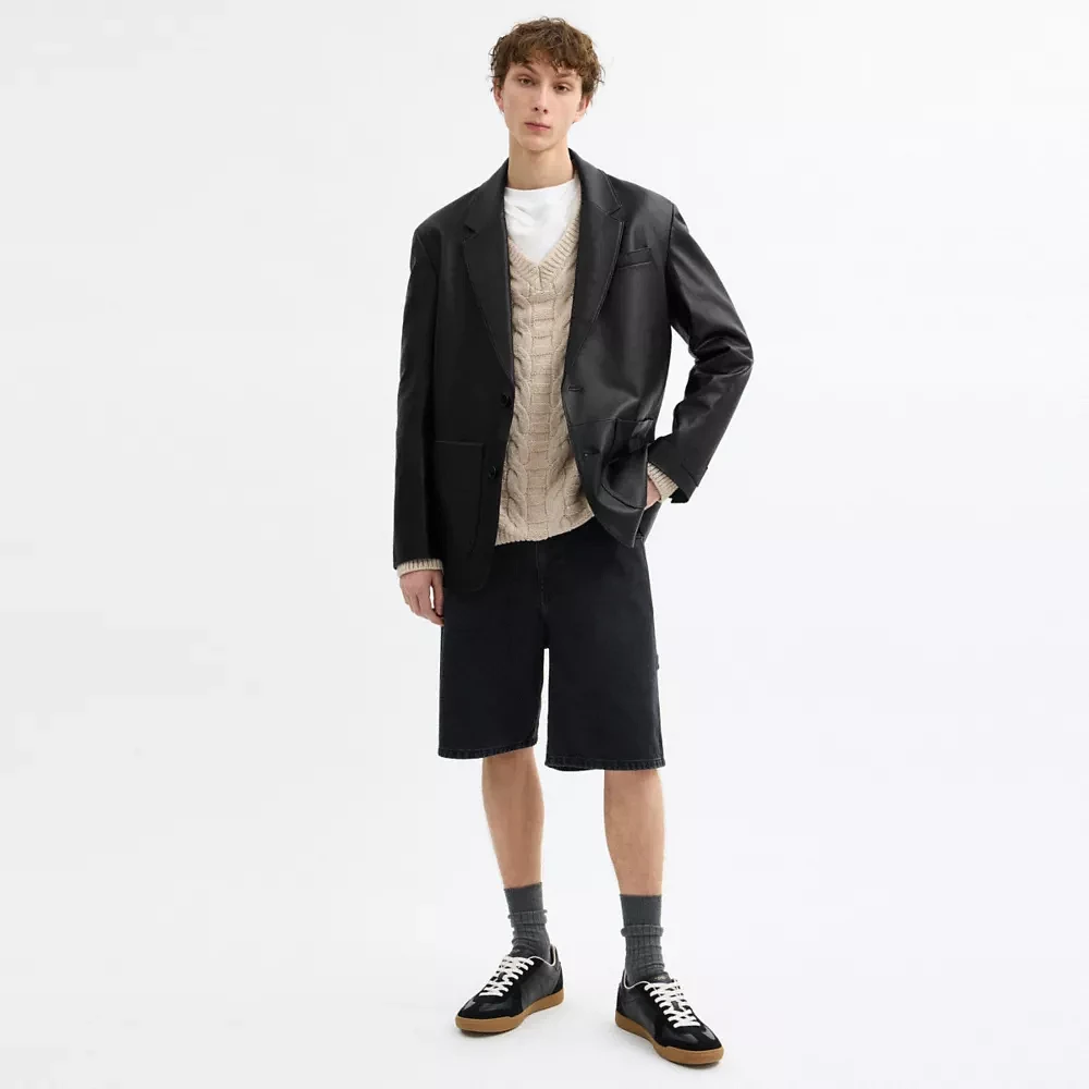 Leather Blazer