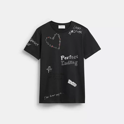Sketch Print T Shirt