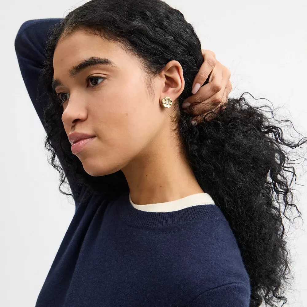 Tea Rose Stud Earrings